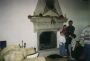 Custom Concrete Fireplace